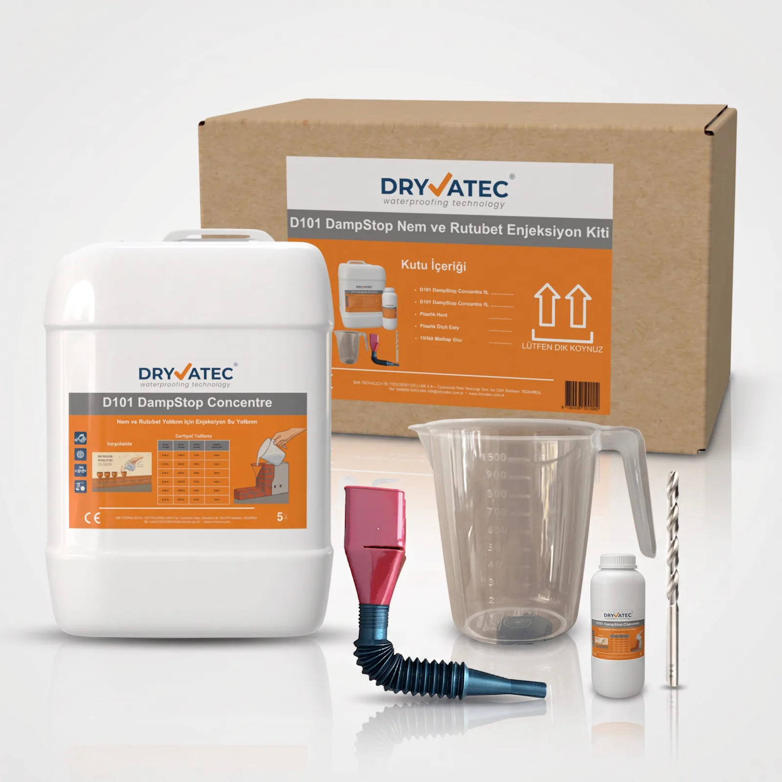 Dryvatec DampStop Nem ve Rutubet Yalıtım Enjeksiyon Kiti 5L